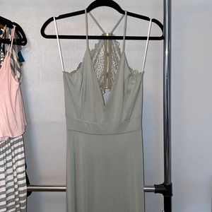 Sage maxi dress